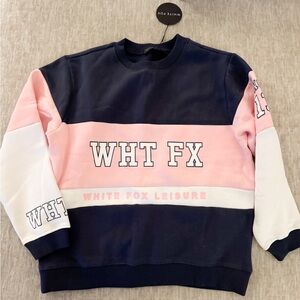 White Fox Sweatshirt Size S/M